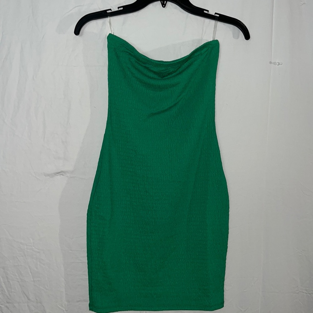 Fashion, nova women’s size small green strapless dress
